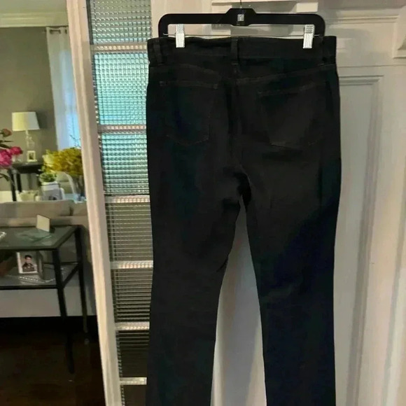 Eileen Fisher women’s jeans straight leg medium rise dark wash size 10 - Picture 2 of 10